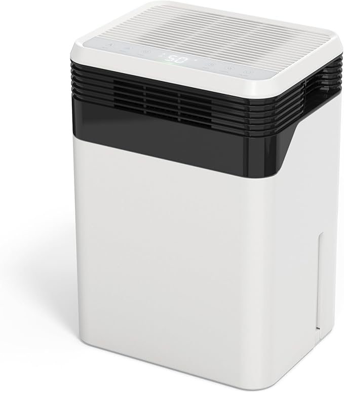 Dehumidifier 101 OZ, Dehumidifier for Bedroom(1000 sq. ft), Sleep Mode, Humidity Display, Dehumidifiers for Home Bathroom Basement RV Closet