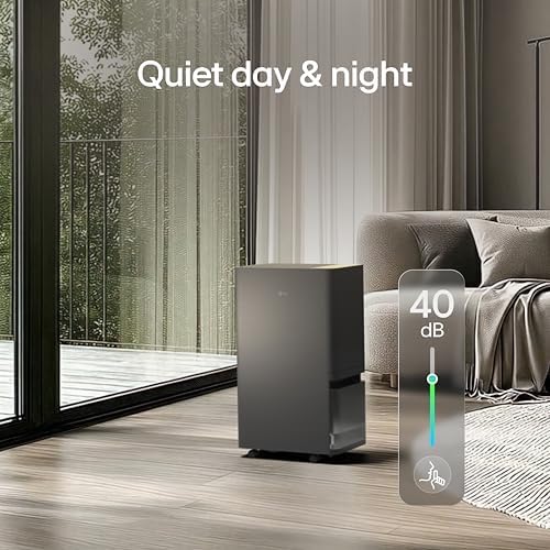 LG PuriCare™ 50 Pint/day, Energy Star, w/WiFi, Smart Compressor Dehumidifier with Drain Hose, Auto Shut off, Quiet, perfect for Basement, Bedroom, Home