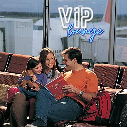 Horseneon VIP Lounge Neon Signs for Wall Decor, VIP Neon Lights Signs for Room Decor, Led Light Up Sign with USB Powered for Bar, Hotel, Cafe, VIP Room, Home Decoration (Blue&White)