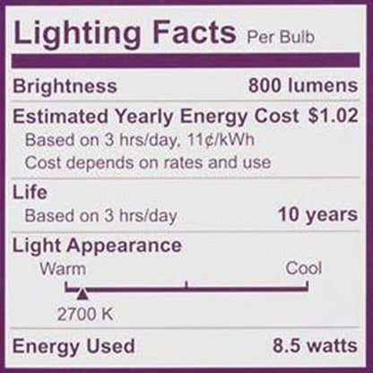 Philips LED Non-Dimmable A19 Frosted Light Bulb: 800-Lumen, 2700-Kelvin, 8.5-Watt (60-Watt Equivalent), E26 Base, Soft White, 12-Pack