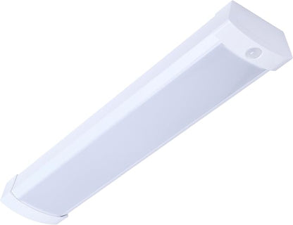 Nuvo 65/1214 LED 2Ft Wrap Linear Ceiling Light with PIR Motion Sensor, 20W, CCT Selectable 2700K/3000K/3500K/4000K/5000K, White