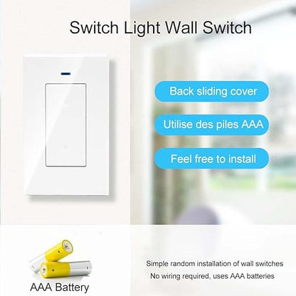 QIACHIP Ewelink Wi-Fi Smart Light Socket E26 E27 Bulb Socket Adapter, APP Remote Timing with 2.4G Wireless Switch, Compatible with Alexa and Google