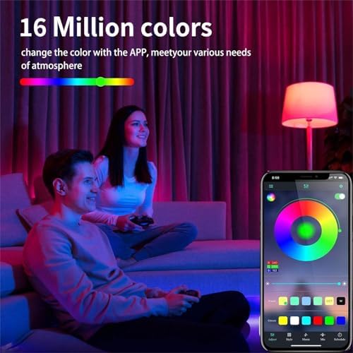 32.8FT RGB LED Strip Lights DC24V Color Changing LED Rope Lights