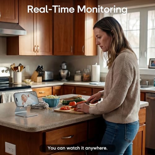 BROTEX Indoor Security Camera, 2.4GHz Wireless Camera for Home Security