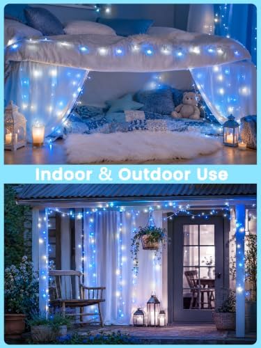 200 LED Connectable String Lights, 66FT Christmas Lights Outdoor Indoor
