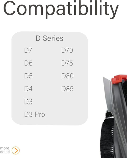 BBT BAMBOOST Replacement Main Brush fit for Neato D4, D7, D8, D9, D6, D5, D3, D3 pro,D70,D75,D80,D85, Connected Series Robot Vacuum Part Replacement Cleaner (2 Pack)