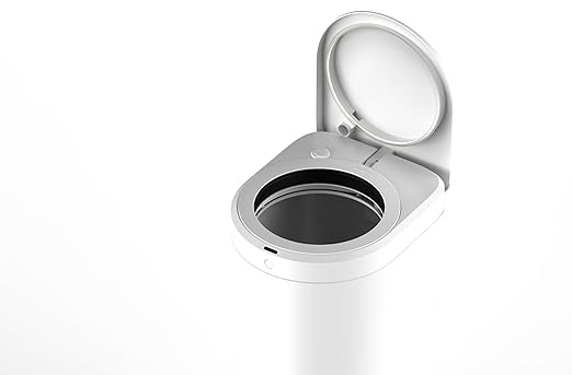 TOWNEW S2000 Official Refill Rings for Smart Bathroom Trash Can, Sturdy Trash Bags for Electric Automatic Trash Can, 5.5 Gallon, 8 pcs White Refill Rings