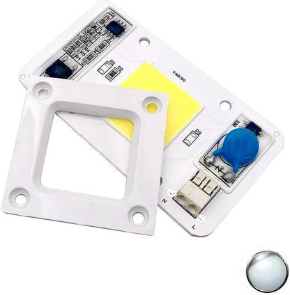 LED 50W COB Chip Bulbs AC 110V 220V Integrated Smart IC Driver Cool White Warm White Red Green Blue UV Pink Full Spectrum (Full specturl -White, AC 110V (US))