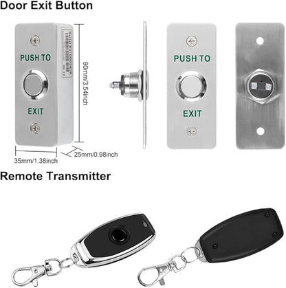 YiToo WiFi Tuya Access Control 180kg/350lbs Electric Magnetic Door Lock Kit System Gate Remote Control Smartphone APP Control