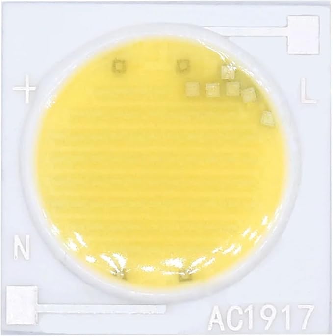 5pcs LED COB Ceramic Chip AC 220V 12W 15W 20W 30W 50W Smart IC Lighting Led DIY Beads for Led Buld Spotlight Warm and Cold White(Cold White,15W 1919mm 220V)