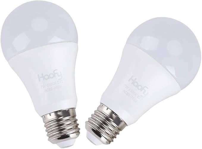 Dusk to Dawn Light Bulb, Smart Sensor LED Bulb 7W Automatic On and Off Sensor Light Bulb for Porch Front Door Garage Basement