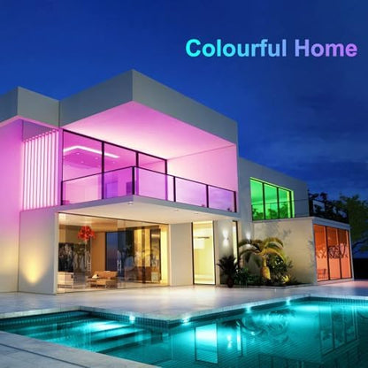 CHARKEE 130ft LED Strip Lights RGB Color Changing
