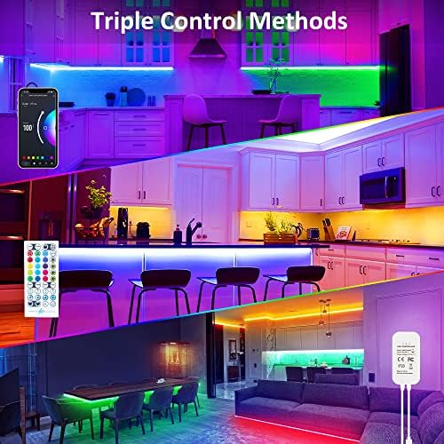 maylit 10 PCS 20in Smart RGB Under Cabinet Lights Kit