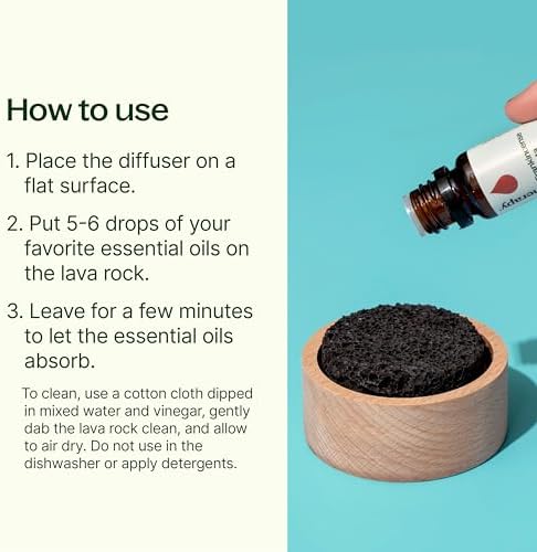 Plant Therapy Lava Rock Passive Diffuser for Essential Oils