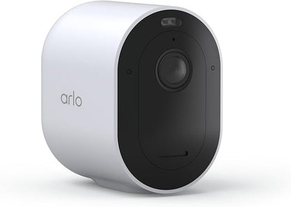 Arlo Pro 5S 2K Wireless Camera with Spotlight, Color Night Vision, Motion Detection, Dual-Band Wi-Fi, 2-Way Audio, Integrated Siren, White, 4 Pack, VMC4460P (Renewed)