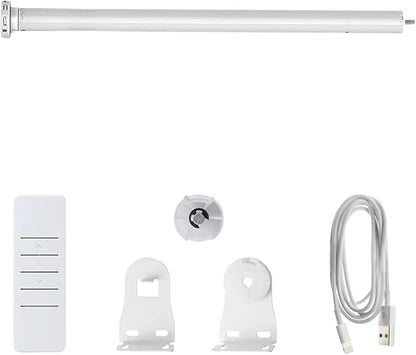 Rechargeable Roller Shade Motor for 1-1/2" Tube, Φ25mm Blind Motor Kit with Type-C Charging, 2600mAh Battery Wireless Tubular Motor for Zebra, Roman and Roller Shades (1.1 N.m Torque)