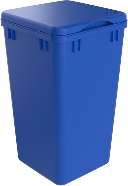Rev-A-Shelf 27 Qt Under Sink Garbage Can Lid for Base Kitchen and Bathroom Cabinet, Replacement Plastic Trash Bin Lid Only, Blue, RV-1024-LID-22-1-40