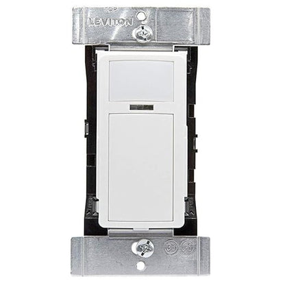 Leviton PIR Smart Occupancy Sensor Switch, 120-277VAC, 50/60Hz; App Configurable with the Smart Sensor App, LED Nightlight, ODS15-IDW, White