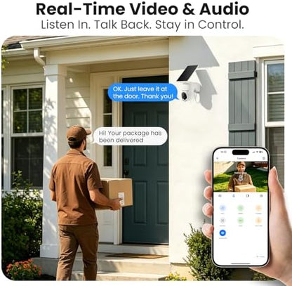 GALAYOU Security Cameras Wireless Outdoor with Solar Powered, R6 4Pack