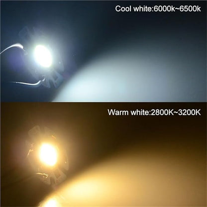 Pack of 4, LED COB Lamp Y32 Chip AC110V 3W 5W 7W 9W LED Matrix Diode Array Spotlight Smart IC Searchlight Floodlight Source Household Bulbs(Warm White,3W)