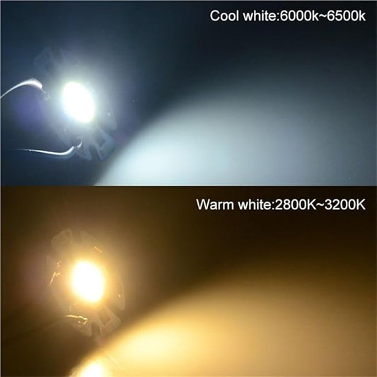 Pack of 4, LED COB Lamp Y32 Chip AC110V 3W 5W 7W 9W LED Matrix Diode Array Spotlight Smart IC Searchlight Floodlight Source Household Bulbs(Warm White,3W)