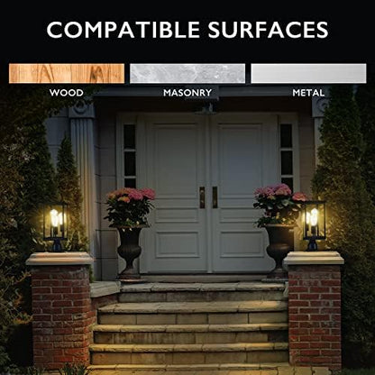 Design House Outdoor Light Pier Base, Matte Black