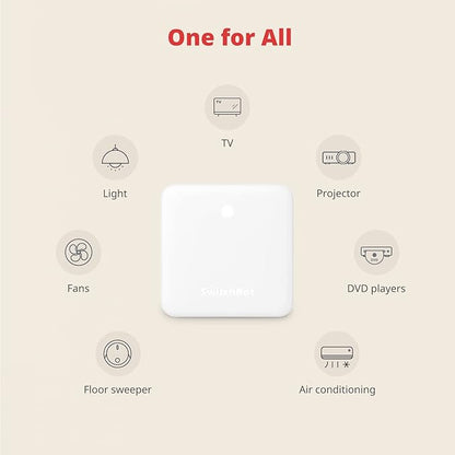 SwitchBot Hub Mini Smart Remote - IR Universal Remote, WiFi IR Blaster for TV, Air Conditioner, Compatible with Alexa, Google Home, Link SwitchBot to Wi-Fi (Support 2.4GHz)