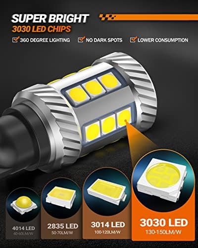 SEALIGHT 921 LED Bulb Reverse Light, W16W 912 906 T15 Backup Light 1000% Brighter Super Bright 921 Bulbs with Projector for Reverse Light Bulb 6000K White, Pack of 2