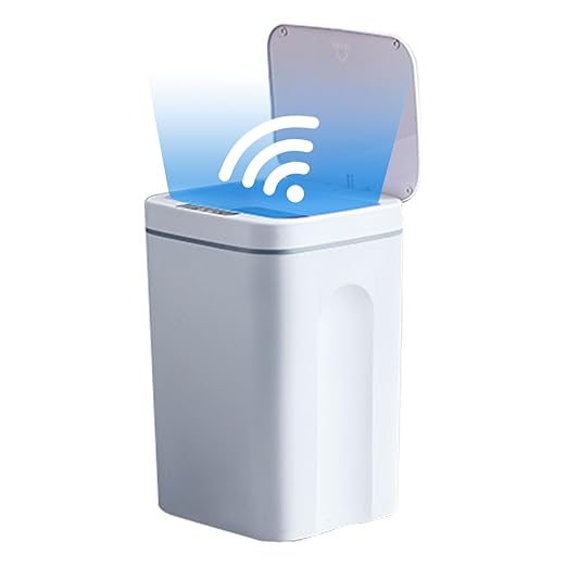 Kitchen Trash Can, 4.22 Gallon Small Motion Sensor Smart Trash Can, Automatic Touchless Garbage Can with Lid for Kitchen Bathroom Bedroom Office