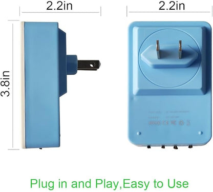 Air Ionizer Plug In, Ionizer Air Purifier Ion Generator【2026Upgraded】, Ion Air Purifier for Home Purify: Pet Odors, Smell (Blue, 3-Pack)