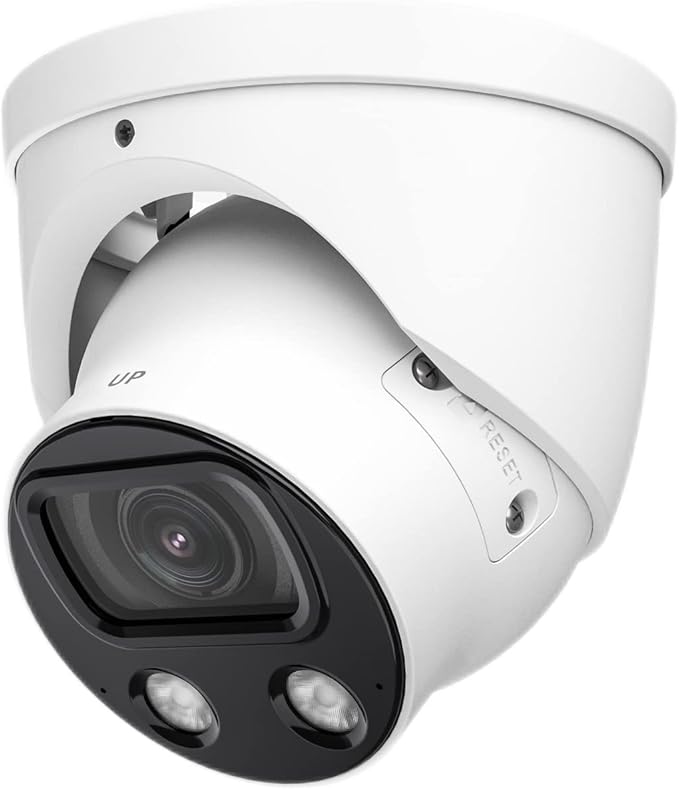 EmpireTech Camera 4K Full-Color Ultra Low Light 8MP Smart AI Starlight Turret IP Camera 1/1.2" CMOS,Build-in Warm LED, Built-in Mic,Motion Detection,PoE and ePoE,IPC-Color4K-T-S2 2.8mm White