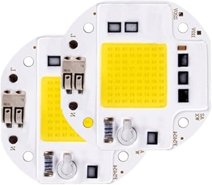 2pcs High Power 50W 70W 100W COB LED Chip 220V 110V LED COB Chip Welding Diode for Spotlight Floodlight Smart IC No Need Driver(Plant Light,110V_70 W)
