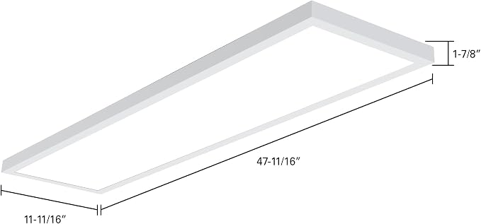Metalux MMS Multi-Mount 1x4 LED Panel Ceiling Light with 3 CCT and Lumen Select, 0-10V Dimming, Surface Mount, Recessed, Suspended, Wall Mount, 90 CRI - 14MMS-L3C3-UNV
