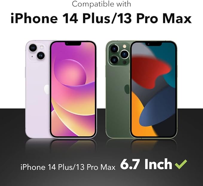 ZAGG Glass Elite Privacy 360 Screen Protector for Apple iPhone 14 Plus - Four-Way Privacy Filter, 5X Tougher, Anti-Fingerprint Technology, InvisibleShield, Easy to Install