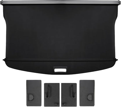 Powerty Retractable Cargo Cover for Ford Bronco Accessories 2025 2024 2023 2022 2021 4-Door Soft Hard Top, Rear Trunk Cargo Cover Security Shield Shade(Not for Bronco Sport & Bronco 2-Door)