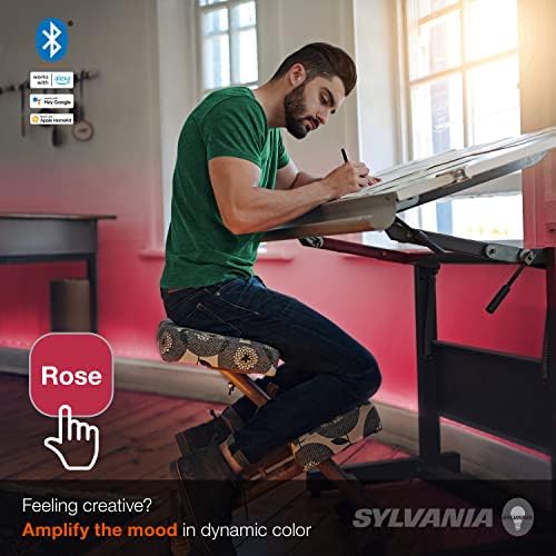 SYLVANIA Smart (3) 2ft Bluetooth Mesh Indoor LED Flex Light Strip Starter Kit for Alexa/Google/Apple HomeKit, RGBTW Full Color, Dimmable, Accessories Included - 1 Pack (75575)
