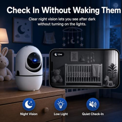 5G Indoor Camera for Home Security, 2K Pet Camera with Phone App, 360° PTZ Indoor Camera for Baby MonitorDog Camera Motion Detection, 2-Way Audio, Night Vision, Cloud&SD Card Storage, Works w/Alexa