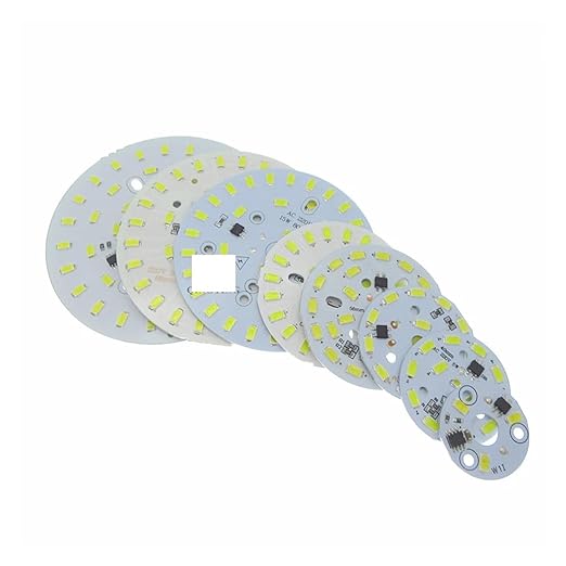 50pcs 220v SMD5730 LED 3W 5W 7W 10W 12W 15W 18W 24W White/Warm White LED Lamp PCB Integrated Smart IC Driver Lamp Bulbs Plate(Red,YES_3W 32MM)