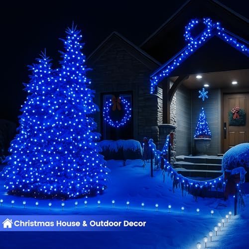 200 LED Connectable String Lights, 66FT Christmas Lights Outdoor Indoor