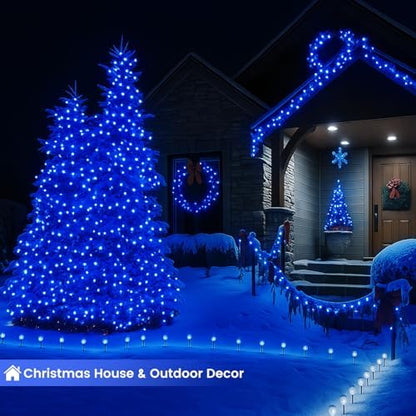 200 LED Connectable String Lights, 66FT Christmas Lights Outdoor Indoor