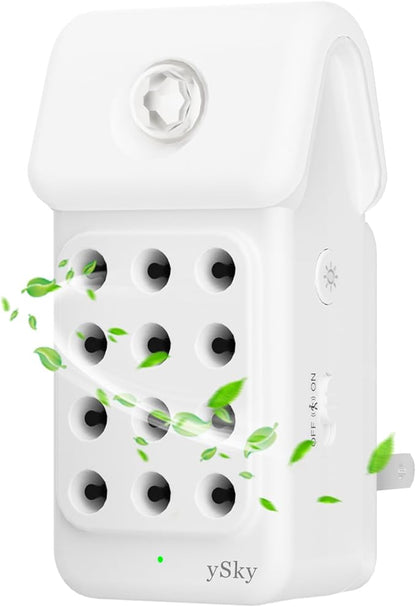 ySky Plug In Air Purifier for Home, Negative Ion Air purifiers with LED Motion Sensor Night Light,Quiet Mini Air Ionizers for home,Bathroom,Bedroom,Portable Air ionizer for Odor,Pet smell