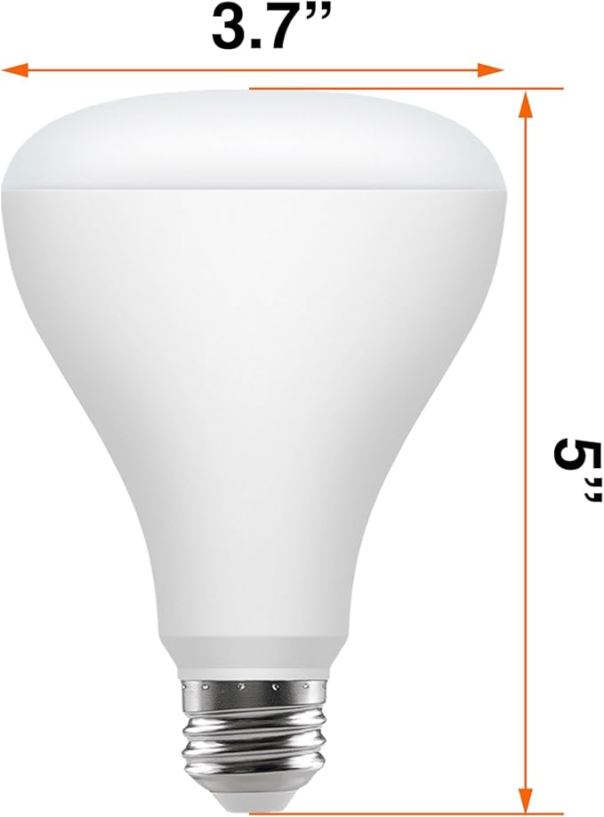 Sylvania QuickSync RGBW/Selectable White BR30 LED Light Bulb with Remote Control, No App/WiFi Required, 8.5W = 65W, Dimmable, 90 CRI, Medium Base, Frosted Finish - 4 Pack (45049)