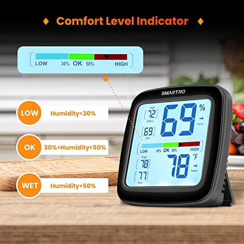 SMARTRO SC42 Professional Digital Hygrometer Indoor Room Thermometer