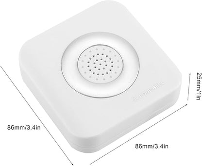 AYNEFY 12V Wired Doorbell,90dB Door Chime Home Access Control System Supporting No Install Battery Door Access Bell Visitors Voice Prompt Doorbell for Home Safety