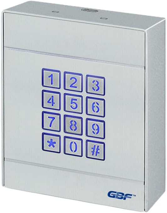 GBF SentryLink Smart Full IP Video Door Station/Smart Video Intercom System for 2-8 Unit Apartment (PL963PM8U-POE & AC401)