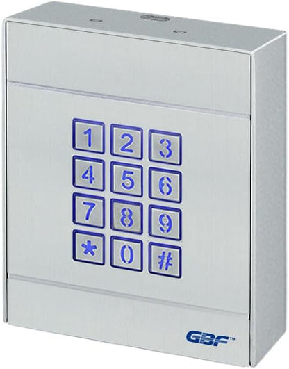 GBF SentryLink Smart Full IP Video Door Station/Smart Video Intercom System for 2-8 Unit Apartment (PL963PM6U-POE & AC401)