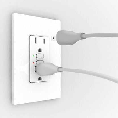 Insteon Smart Dual On/Off Wall Outlet, Top & Bottom Outlets Independently Controllable, 2663-222 (White) - Insteon Hub required for voice control with Alexa & Google Assistant