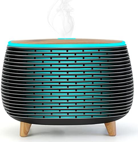 Diffuserlove Diffuser Essential Oil Diffusers 400ML Aromatherapy Air Diffuser for Home Bedroom Office Room Aroma Diffuser with 7 Color Lights Intermittent Mist Mode