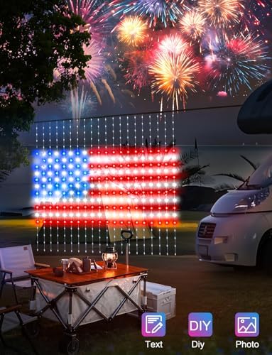 LumBelle 6.6 x 6.6Ft 400 LED Smart Curtain Lights with APP Remote Control