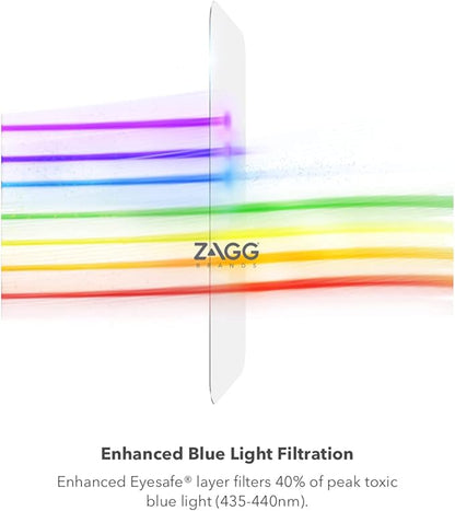 ZAGG Glass Elite VisionGuard+- Screen Protector - with Blue Light Filter - for iPhone 11 Pro, iPhone Xs, iPhone X - invisibleShield - Impact Protection